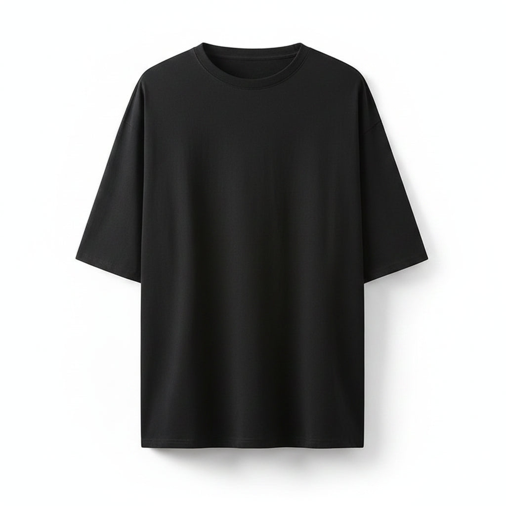 Solid Oversized Cotton T-Shirt