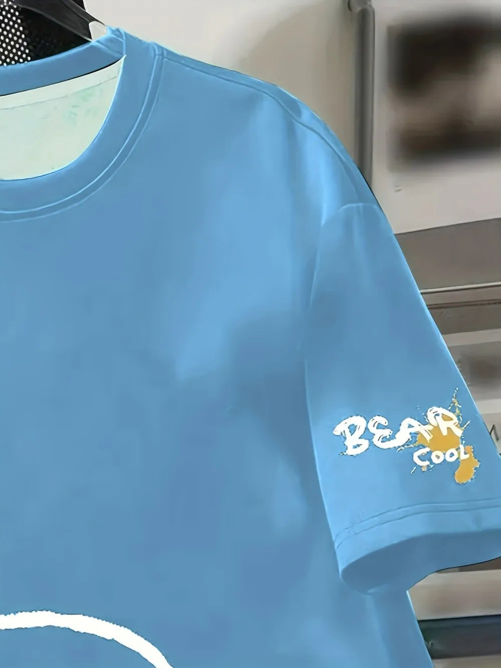 Oversized Bear Graphic T-Shirt