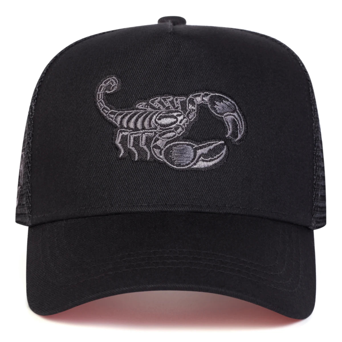 Scorpion Embroidery Mesh Cap