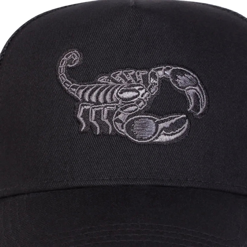 Scorpion Embroidery Mesh Cap