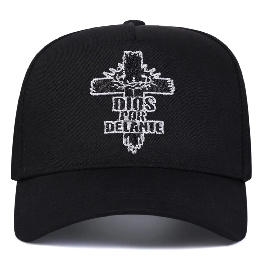 Dios Por Delante Cross Cap