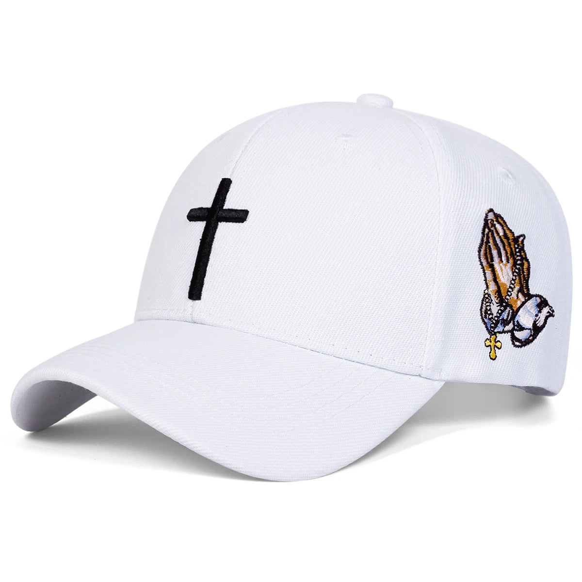 Cross Embroidery Adjustable Cap