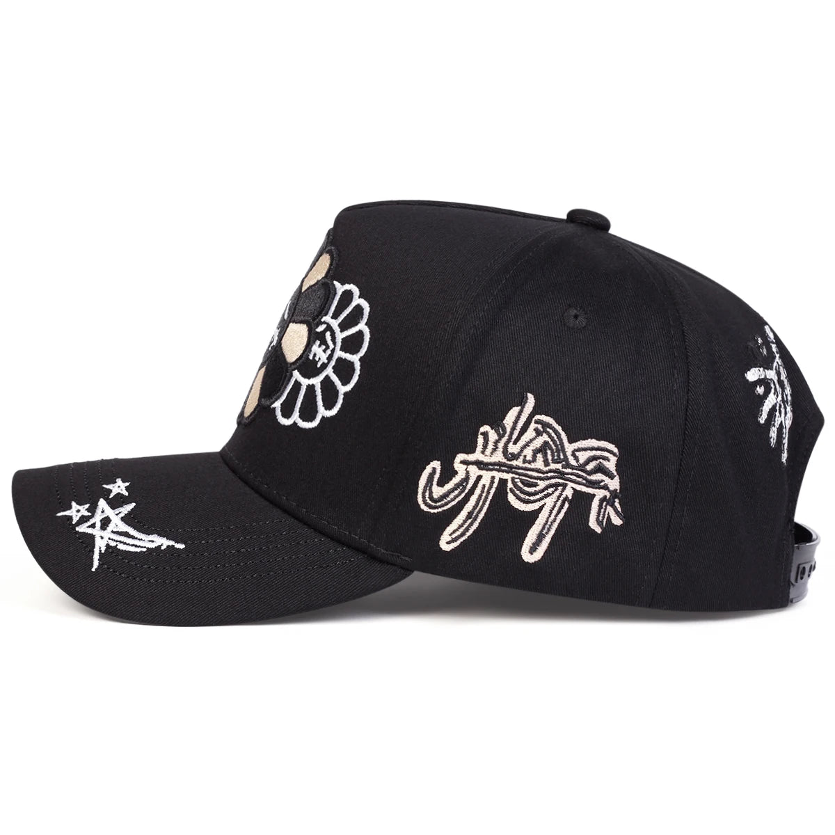 Sunflower Embroidery Adjustable Cap