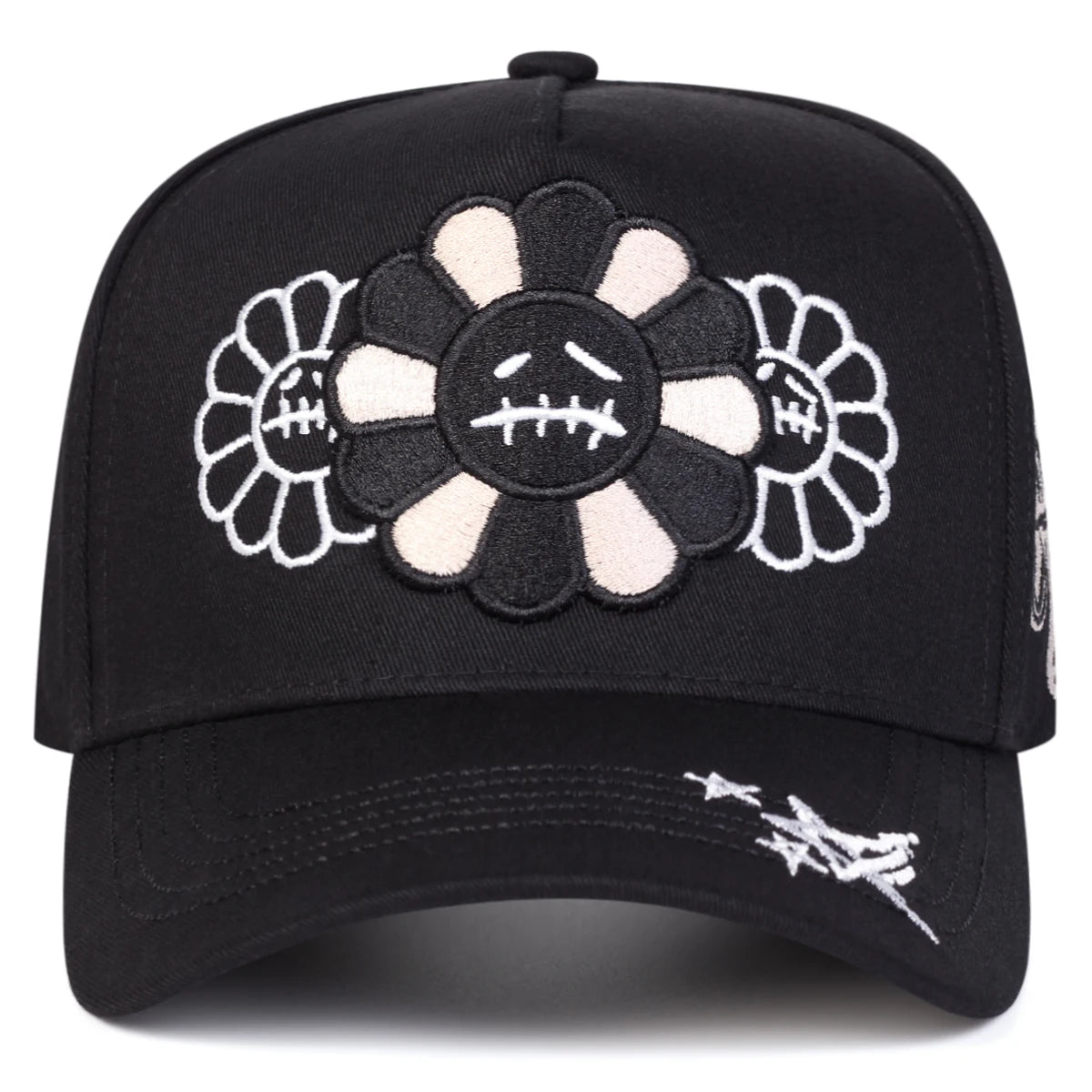 Sunflower Embroidery Adjustable Cap