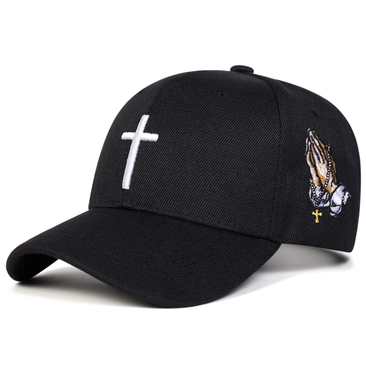 Cross Embroidery Adjustable Cap