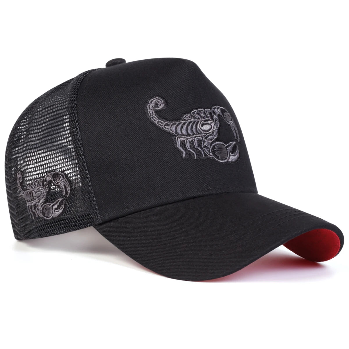 Scorpion Embroidery Mesh Cap